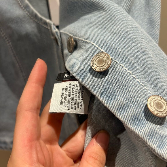 Flying Angel NWT Denim Vest Cropped - Picture 5 of 7